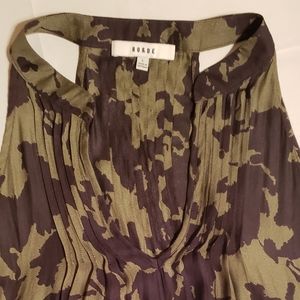 RO&DE Blue and Green Camouflage Sleeveless Size L